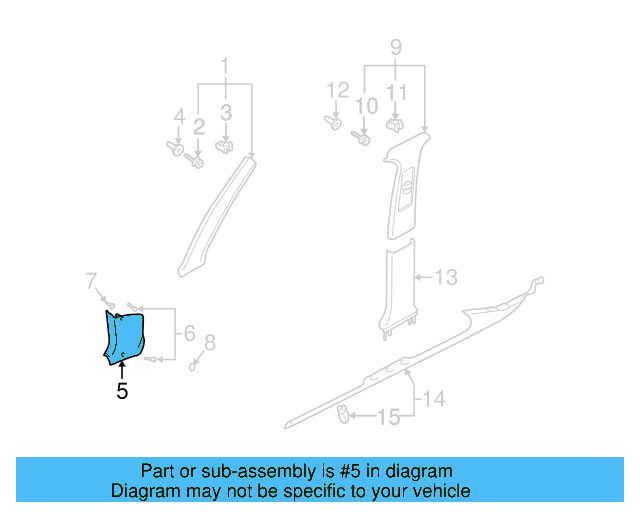 Kick Panel Trim Screw N-907-321-02 - View 7