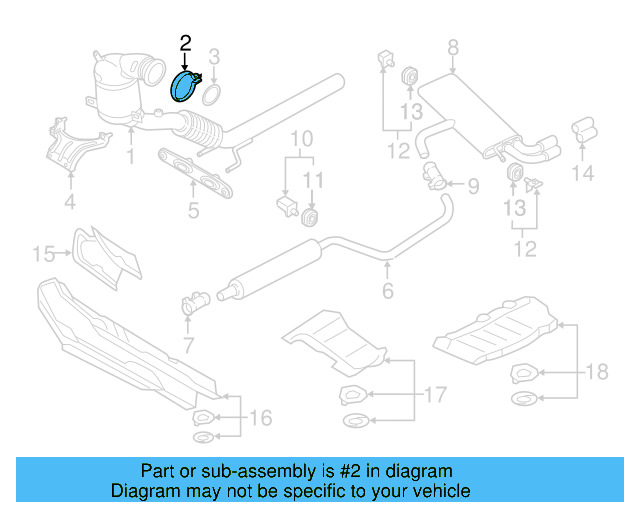 Converter & Pipe Clamp 5Q0-253-725-G - View 50