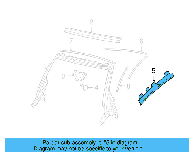 Interior Rear View Mirror Insulator 1Y0-880-672 - View 3
