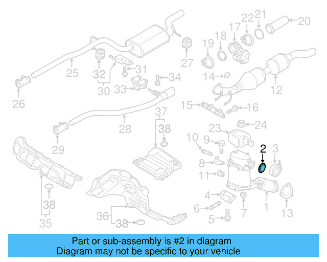 Converter & Pipe Gasket 1K0-253-115-AE - View 54