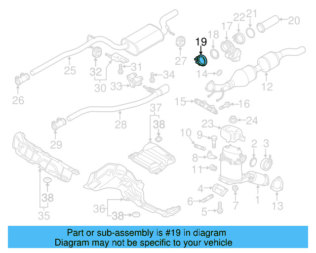 Muffler & Pipe Clamp 1K0-253-141-T - View 50