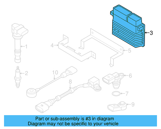 Engine Control Module (ECM) 03H-906-023-BF
