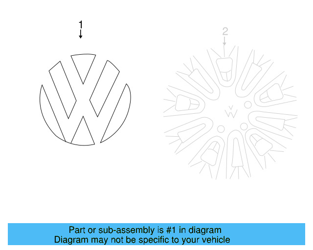 Center Cap 7B0-601-149-A - View 5