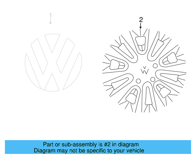 Wheel Cover 7B0-601-149-B - View 3