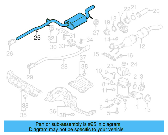 Muffler & Pipe 561-253-409-D - View 3