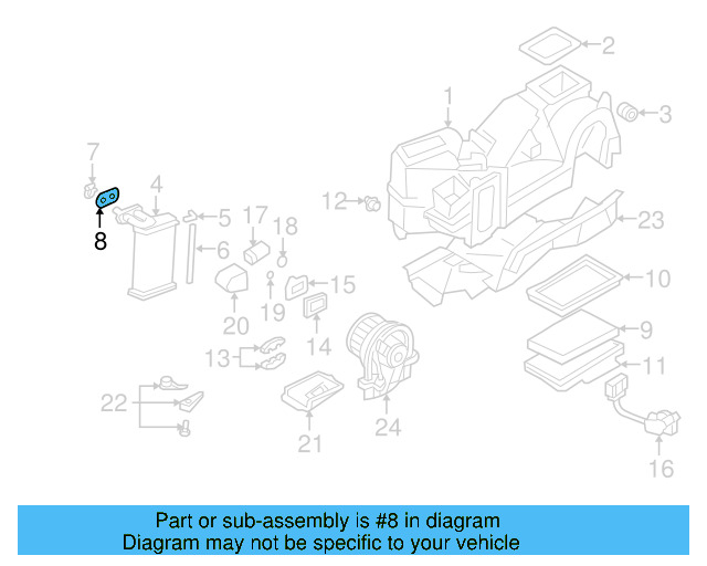 Heater Core Gasket 1H0-819-019 - View 10