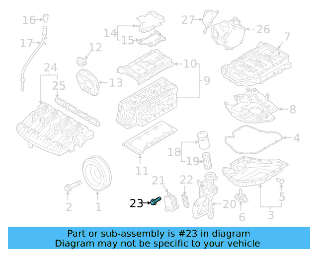 Oil Cooler Bolt N-911-976-01 - View 2