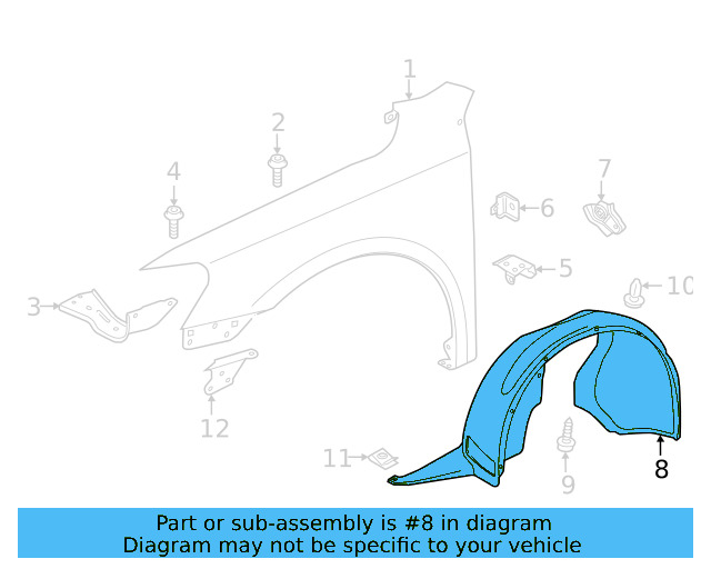 Fender Liner 561-805-912-H-9B9 - View 6