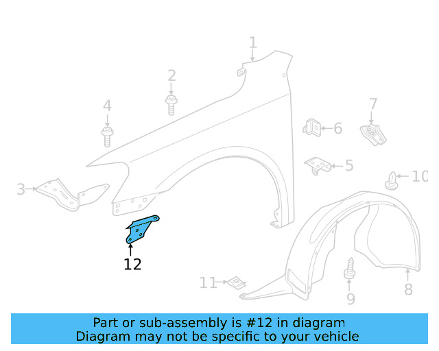 Support Brace 561-821-183-A - View 2