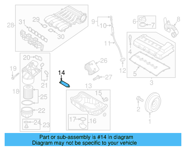 Upper Oil Pan Sealer D-176-501-A1 - View 20