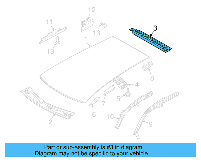 Rear Header 5N0-817-161 - View 2