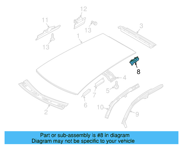 Rear Bracket 5N0-817-899 - View 2
