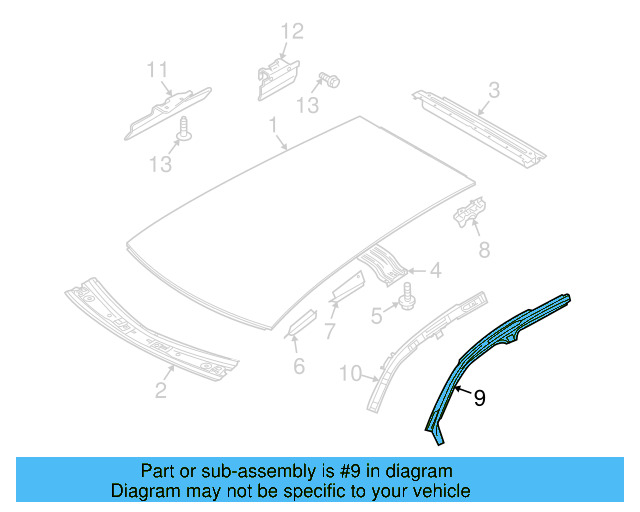 Roof Rail 5N0-809-437 - View 4