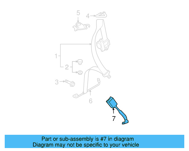 Buckle End 1K3-857-756-BC-YLZ