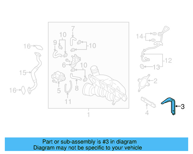 Turbocharger Bracket 06J-145-536-M - View 31