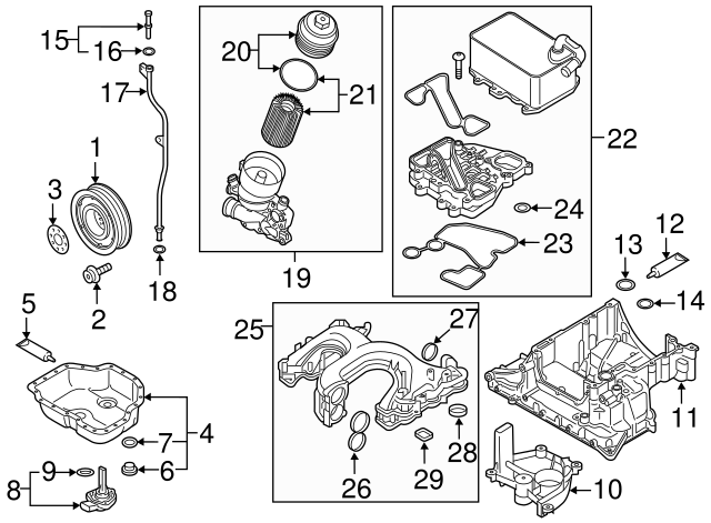 Upper Oil Pan Gasket 059-103-610-E