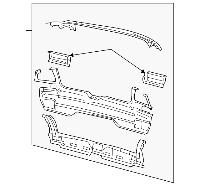 Rear Body Panel 1E0-813-301-E - View 2