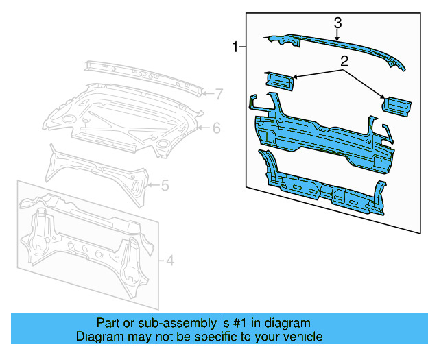 Rear Body Panel 1E0-813-301-E - View 3