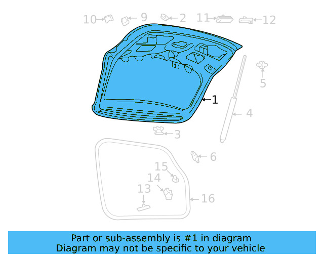Lift Gate 2GJ-827-025-A - View 3