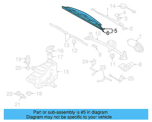 Wiper Arm Cap 5N0-955-205-9B9 - View 39