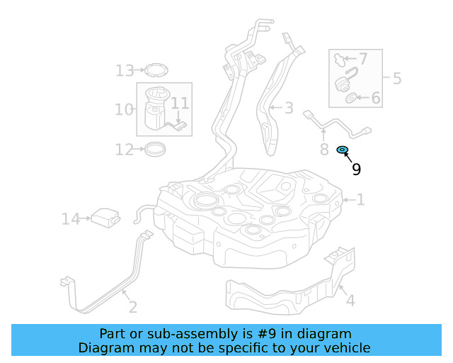 Fuel Tank Spacer 1J0-201-048-C - View 22