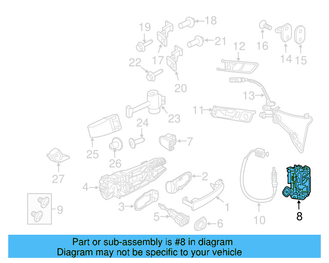 Lock Actuator 3B1-837-016-CG