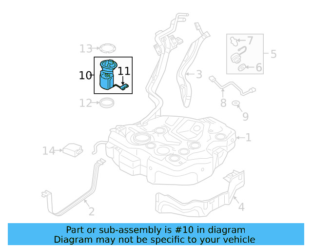 Fuel Pump Assembly 5QM-919-051-B - View 12