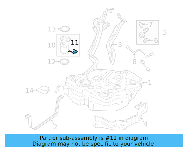 Fuel Gauge Sending Unit 5QM-919-673-A - View 11