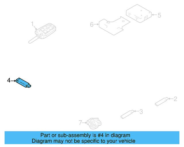 Keyless Entry Antenna 5Q0-962-131 - View 22