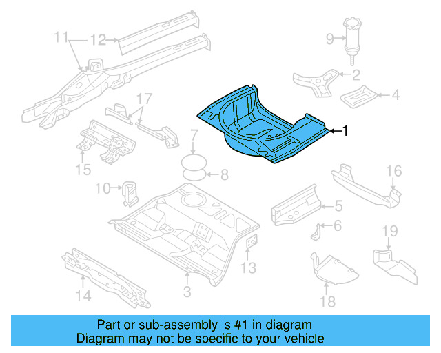 Floor Pan 8E0-803-206 - View 9