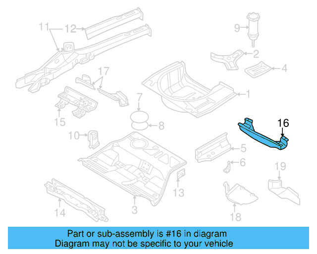 Floor Pan 8E0-803-205 - View 22