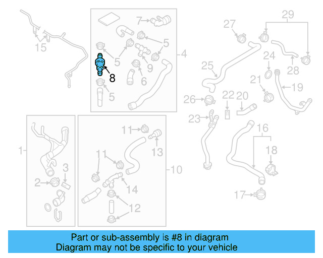 Thermostat 1K0-121-113-A - View 17