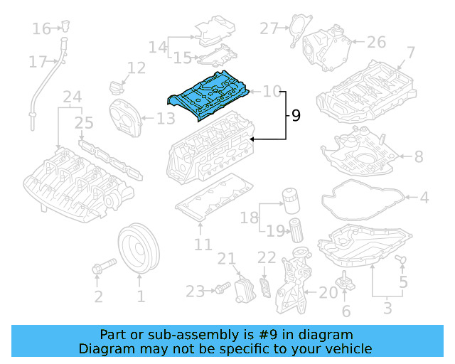 Cylinder Head 06K-103-264-X - View 3