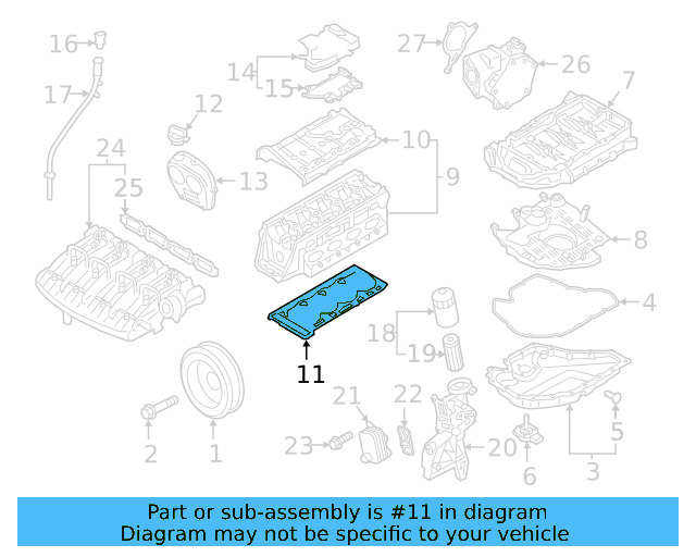 Head Gasket 06K-103-383-K - View 6