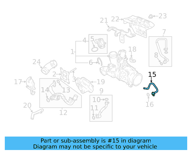 Water Inlet Pipe 06K-121-406-H - View 10