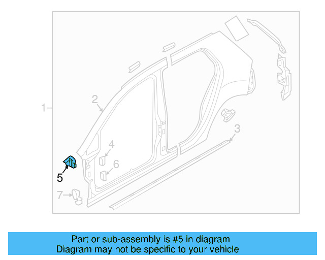 Upper Bracket 5G0-810-379-A - View 9