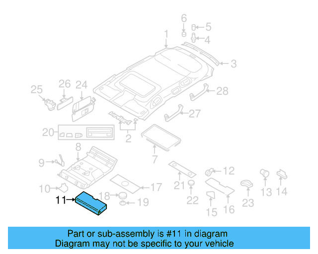 Console Compartment 7L6-868-565-C-5J6 - View 4