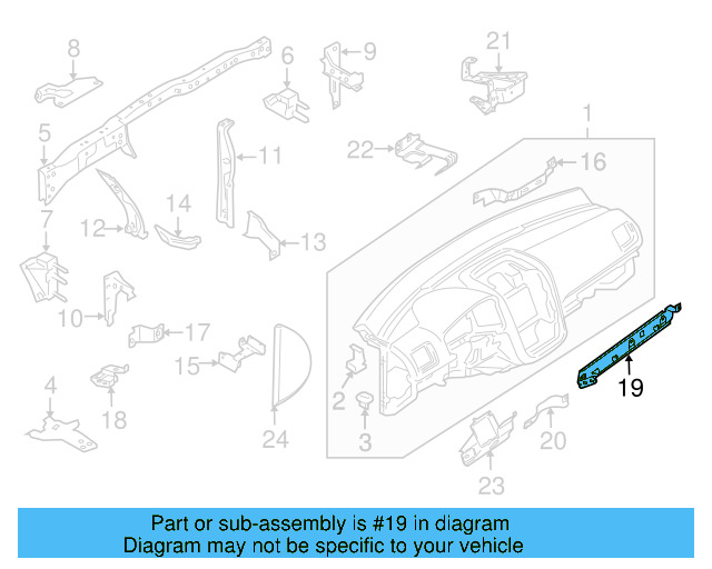 Lower Support 1K0-857-392 - View 20