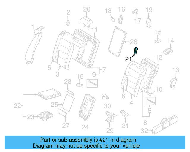 Headrest Guide 1K0-886-920-B-82V - View 11