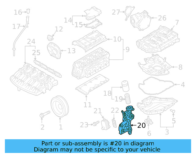 Alternator Bracket 06L-903-143-S - View 6