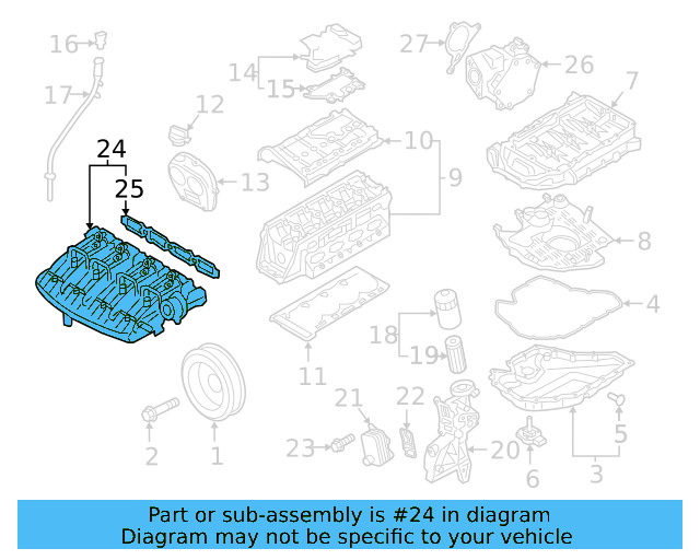 Engine Intake Manifold 06L-133-201-FP