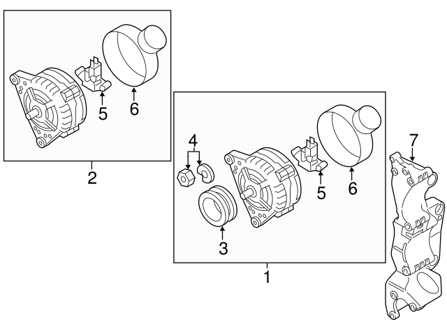 Pulley Hardware Kit 028-903-320-C - View 3