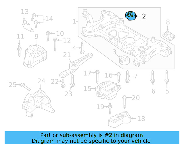 Stabilizer Bar Mount Bolt N-910-734-01 - View 23