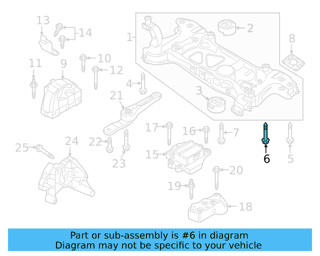 Engine Cradle Mount Bolt N-912-084-01 - View 55
