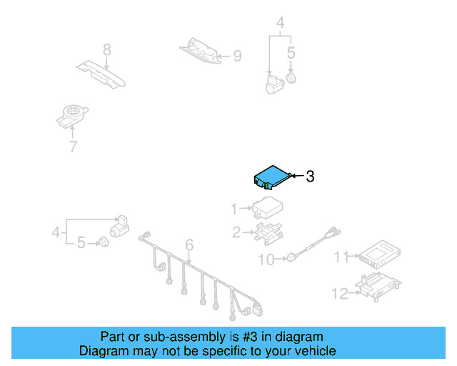 Control Module Cover 7L0-919-083 - View 2