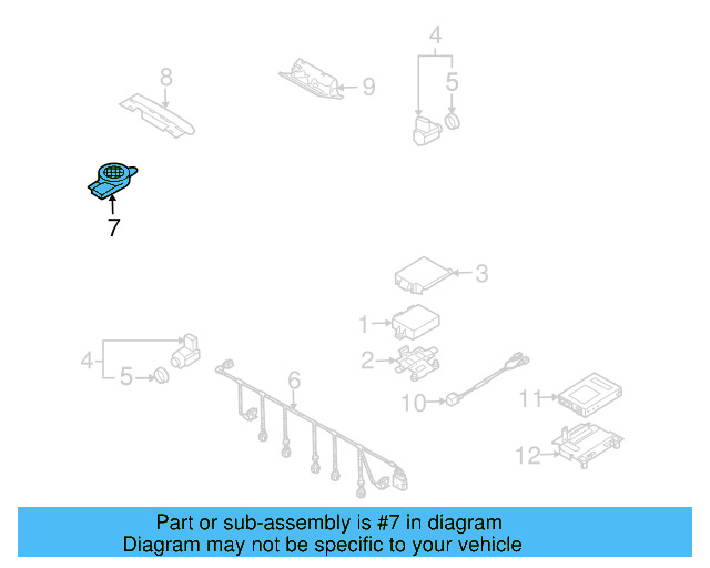Warning Buzzer 1J0-919-279 - View 4