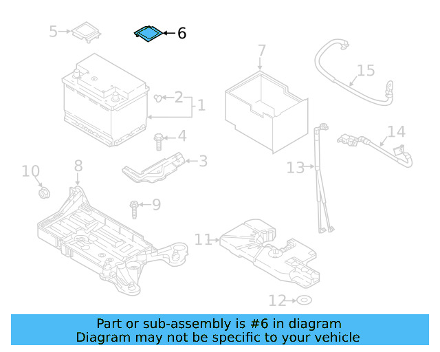 Battery Terminal Cover 5Q0-971-813-A - View 4