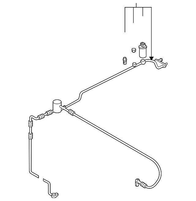 A/C Refrigerant Liquid Hose 1J1-820-741-B - View 2