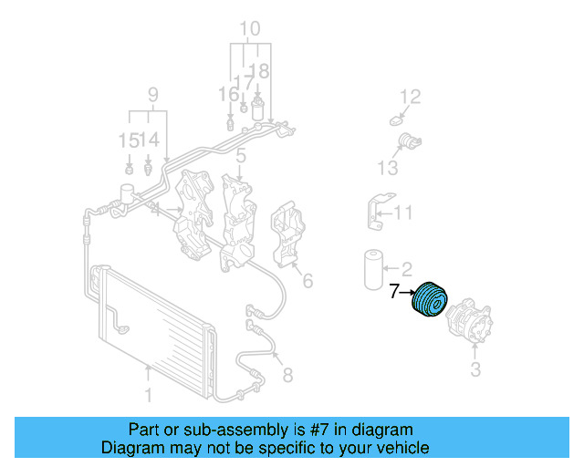 A/C Compressor Clutch 1J0-820-811-A - View 7
