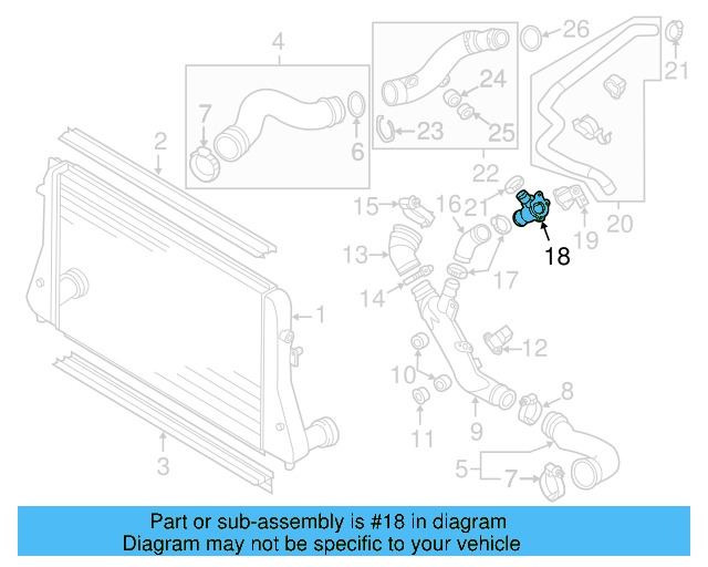 Flange 06F-145-751 - View 3